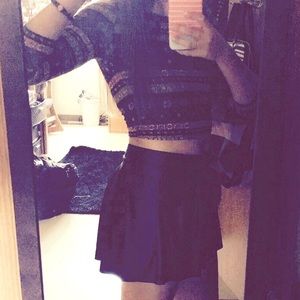 Long-Sleeve Crop Top